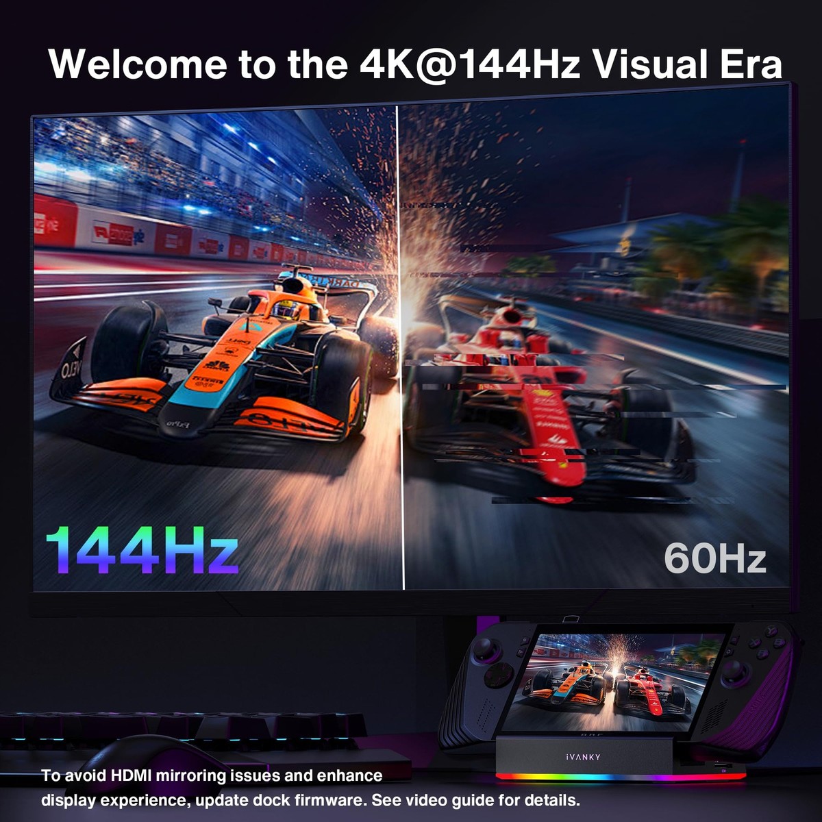 iVANKY 14-in-1 RGB 4K@144Hz Docking Station for Steam Deck OLED