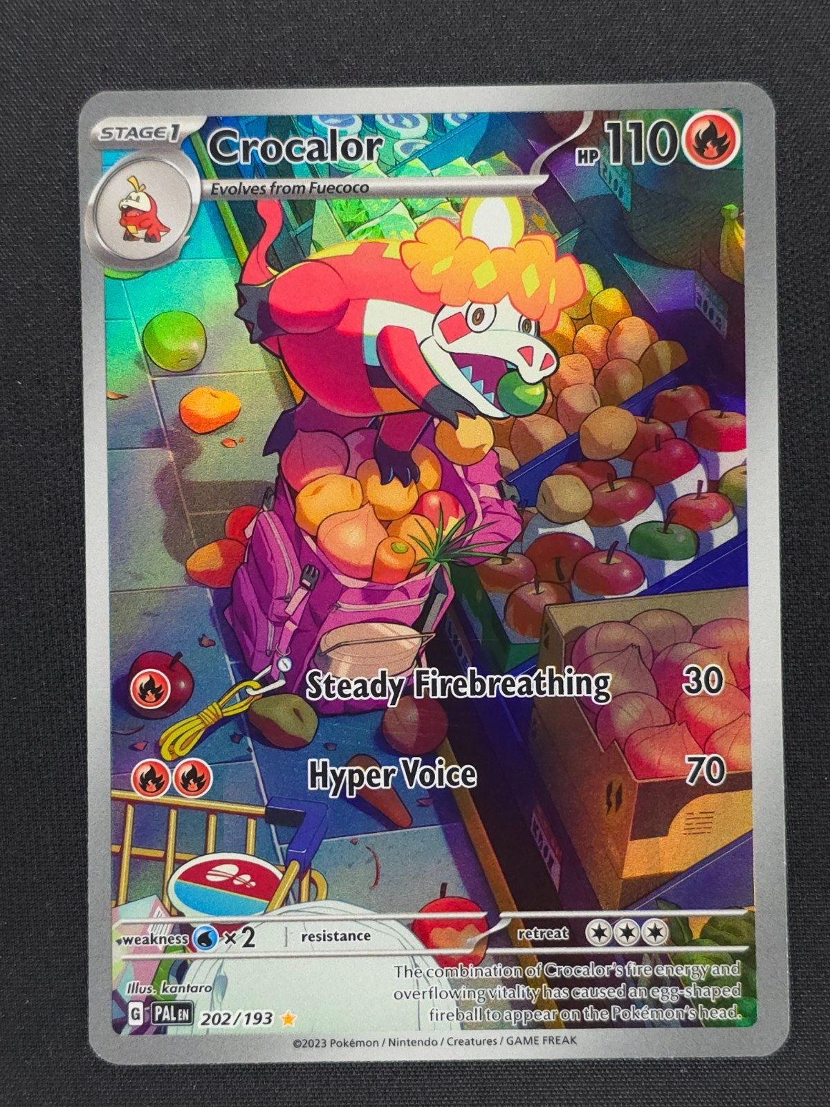 Crocalor 202 Pokemon PAL Paldea Evolved 2023 NM 🔥🔥🔥