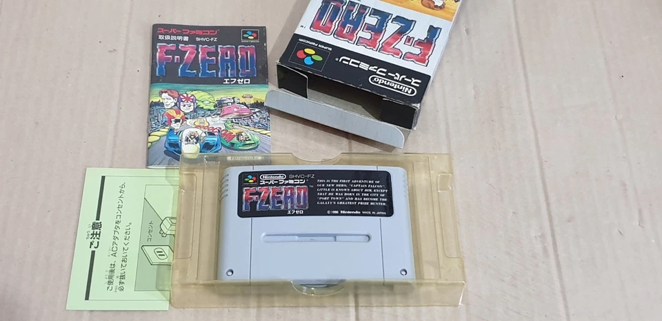 Super Famicom NTSC J SNES Japan F Zero, Boxed Complete, Tested Nintendo 1990 - Image 2 of 4