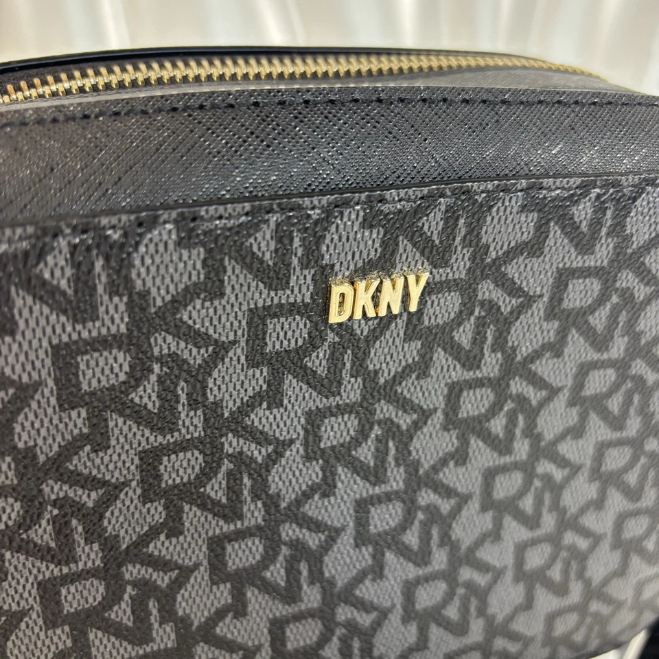 Bolso de mano DKNY para mujer cámara tutú negro con doble cremallera Foto 4 de 4