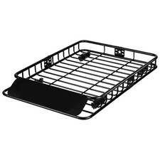 Roof Rack Cargo Basket, 46 In. X 36 In. X 4.5 In. Rooftop Cargo Carrier, Heavy-D