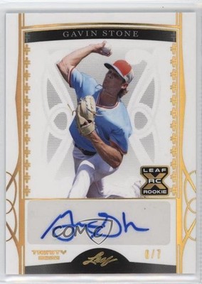 2022 Leaf Trinity Gold Spectrum Foil 6/7 Gavin Stone #BA-GS1 Auto 0c3e