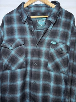 Dixxon Flannel Men's 3X-4XL Diamond Blue Long Sleeve Buttons