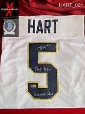 Cam Hart Notre Dame Football autographed signed Custom Jersey Beckett Irish