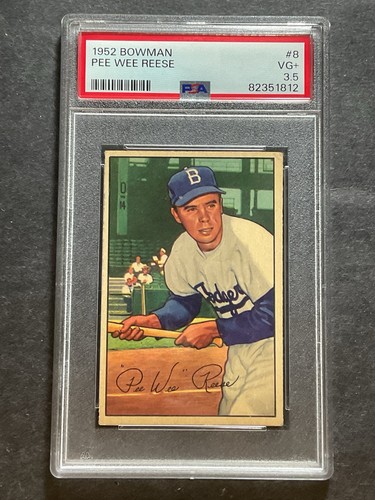 Pee Wee Reese #8 1952 Bowman card