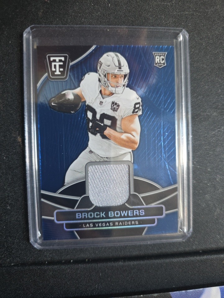 Brock Bowers Panini Totally Certified Totally Certified Materials #TCMBRB Mirror Blue