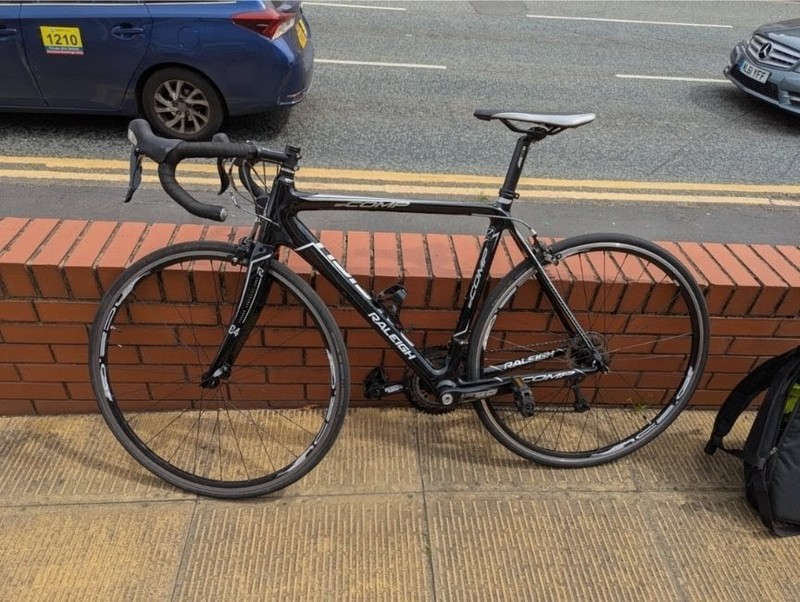Raleigh SP Comp Carbon fibre road Bike / track bike 54cm frame 700c wheels