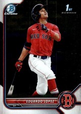 2022 Bowman #BCP-134 Eduardo Lopez Chrome Prospects