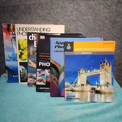 SIX  Great Photography Books (Digital) HDR,  SLR, Automatic - 6 Book LOT