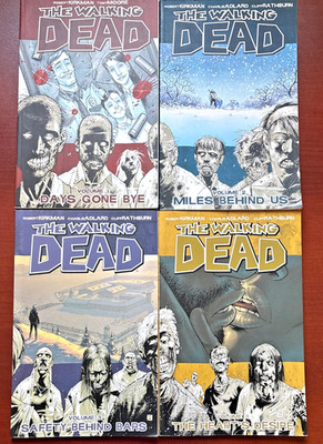 The Walking Dead Volumes 1-4  Days Gone Bye Miles Behind Us Safety behind