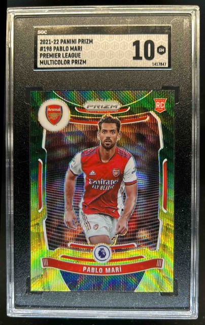 2021 Prizm Premier League Pablo Mari RC Prizms MultiColor #198 Arsenal SGC 10