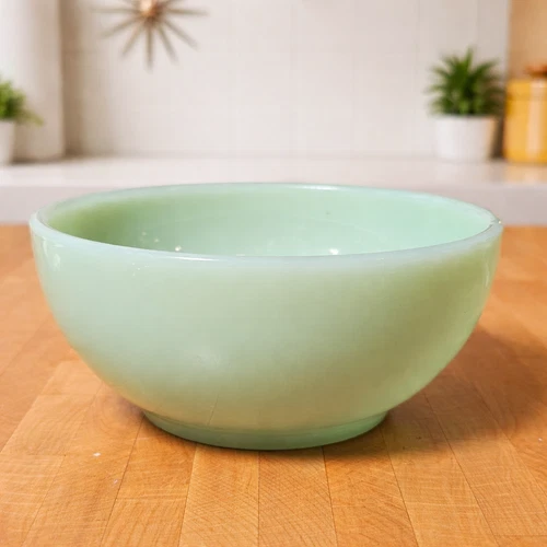 Vintage Fire-King Jadeite Cereal Chili Bowl Anchor Hocking Oven Ware 5"