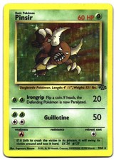 Pinsir 9/64 Rare Jungle Pokemon Unlimited Holo