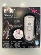 Braun 7-561 Epilator Silk-epil for Women - White/Silver