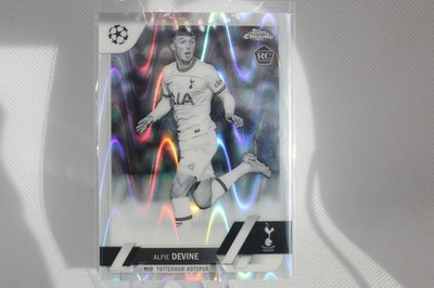 2022-23 Topps Chrome UCC Black & White Raywave Alfie Devine #129 Rookie RC