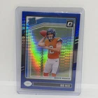 2024 Panini Donruss Optic - Rated Rookie Bo Nix #209 Blue Hyper Prizm (RC)