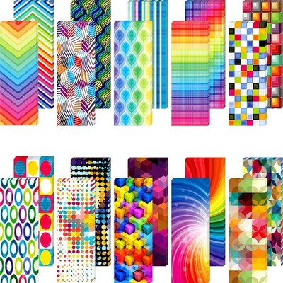 Laminated Optical Illusion Bookmarks 160 Pcs Multicolor Set Classroom School Off
