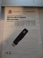 Rs Pro WI-FI Digital Microscope Manual Booklet