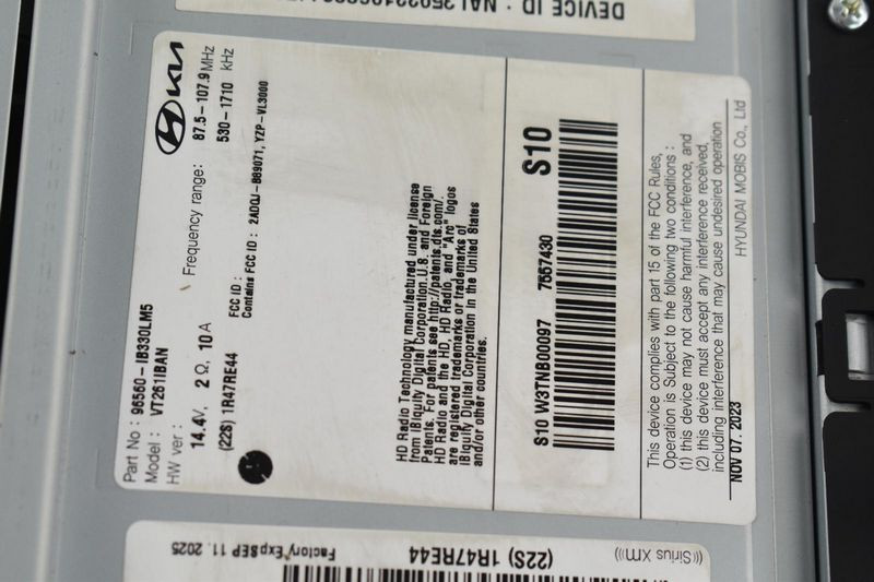 2023 Hyundai Elantra Navigation Radio Audio Media Control and Receiver OEM