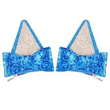 Blue Ears Hair Clips, Mabor 1 Pair Hair Pin Barrettes Hair Accessories for Ha...