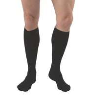 Jobst Relief Compression Stockings 15-20 Mmhg Knee High, Closed Toe, Black, Peti