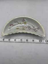 Yellow Floral Bone / Trinket Dish Unbranded S1D1C