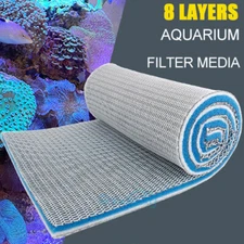 8-Layer Aquarium Filter Media Pad Cut to Fit for Fish Tank Canister Filter 19.3"