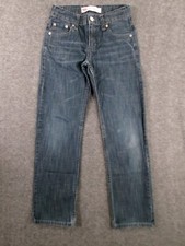 Levis 514 Jean Youth 10 Regular Straight Leg Causal Dark Wash Faded 25X25