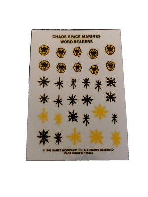 Decalcomanie Trasferimento Per Space Marines Warhammer 40k - Foglio - Foto 9