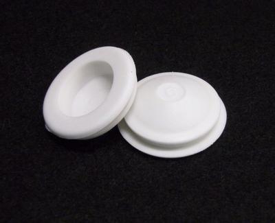 Rubber Stoppers Fit Holes 1 1/4'' White Set / 2 Plugs for Salt & Pepper Shakers