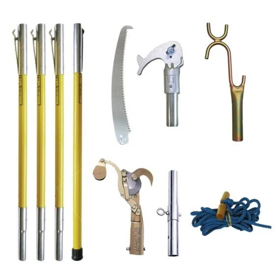 R&L SUPPLY 24FT PROFESSIONAL ARBORIST JAMESON / NOTCH TREE PRUNER & SAW KIT - 1-1/4" CUT