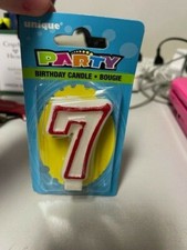 Unique Number 7 Birthday Candle New  
