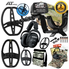 Garrett AT Pro Underwater Metal Detector Spring Special 2 Coils & Accessories