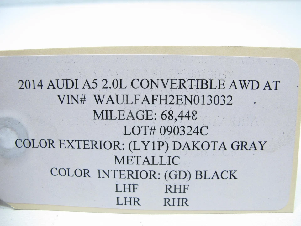 08-20 AUDI 8T A5 S5 RS5 A4 C7 A6 S6 CAPÓ ABRIDOR MANGO DE LIBERACIÓN OEM 090324 Foto 4 de 4
