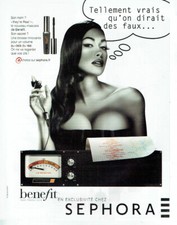 Publicité Advertising 1220 2012 maquillage yeux benefit Sephora mascara