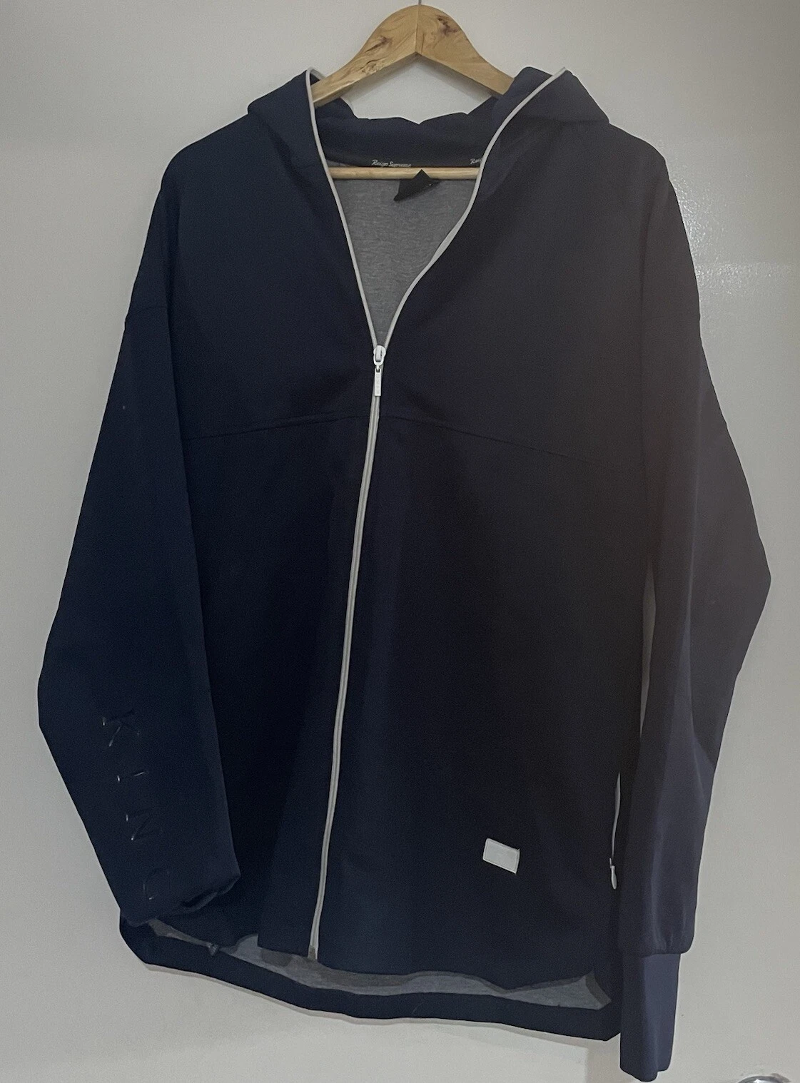 King Apparel London's Finest Reign Supreme Men's Navy Hood Jacket Size XL