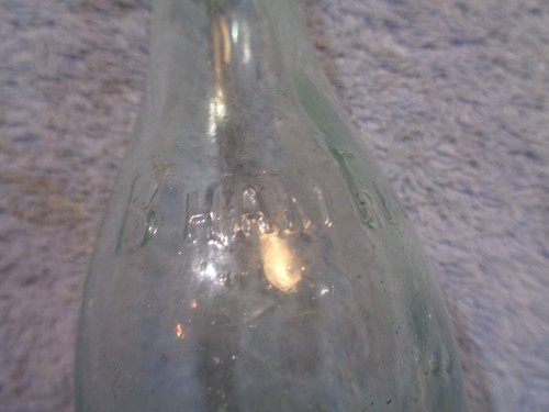 Vtg Birmingham B'ham Fruit Beverage Co. Clear Glass Soda Bottle Many Flaws AS-IS - Picture 6 of 20