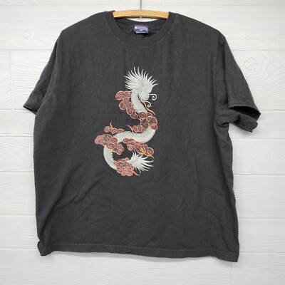 Extreme Limit Black Dragon Tshirt Size XL Distressed