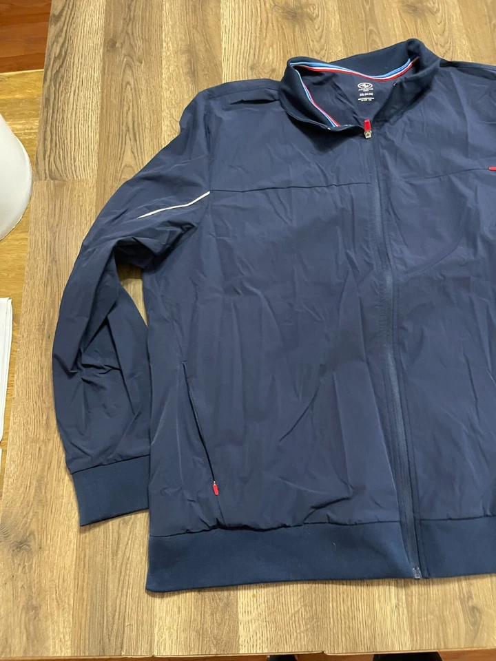 Athletic Works Jacket, Men's Size 3XL, Blue, Windbreaker, Full Zip, Long Sleeve - Image 3 of 4