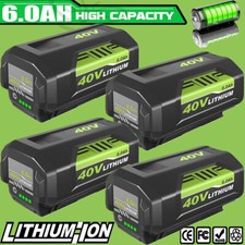 For Ryobi OP40602 40V 6Ah High Capacity HP Lithium Battery With LED OP4050