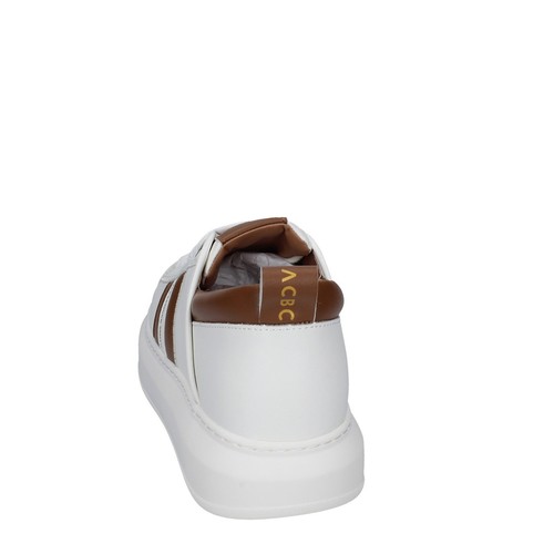 Scarpe uomo ALEXANDER SMITH 42 EU sneakers bianco pelle marrone EX549-42 - Photo 2 sur 5