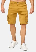 Herren Bermuda Cargo Chino Shorts Stretch Jeans Kurze Capri Hose Sommer