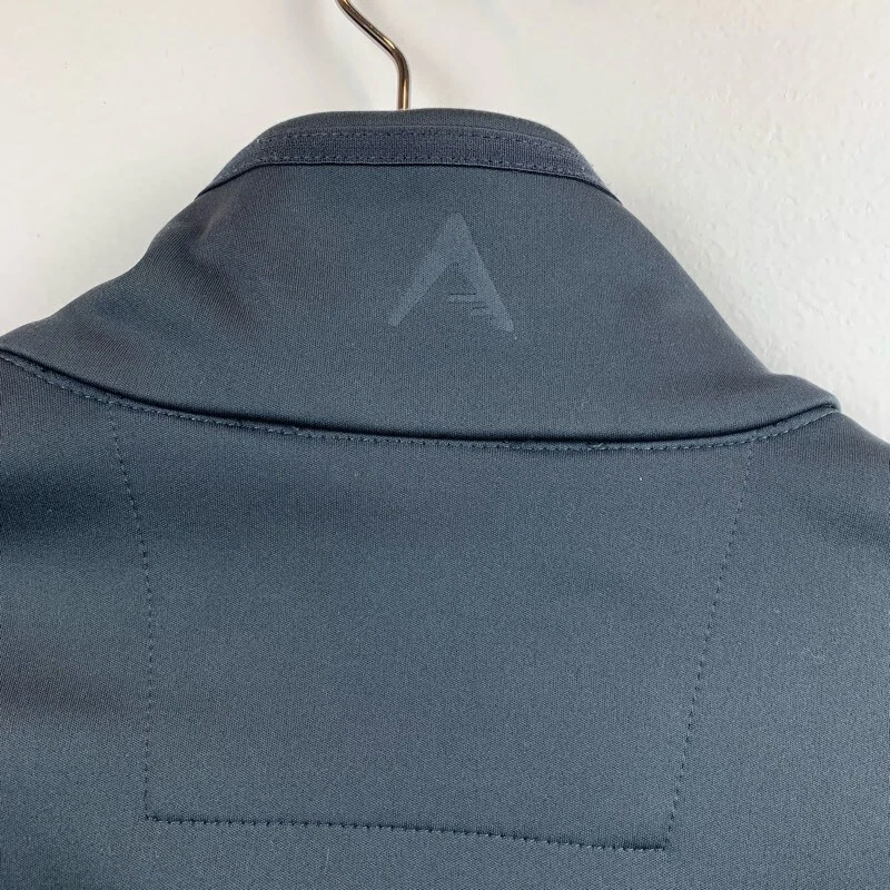 Oakland Athletics Antigua Mens Track Jacket Gray Fleece Lined Zip Up Pockets L - Image 3 of 4