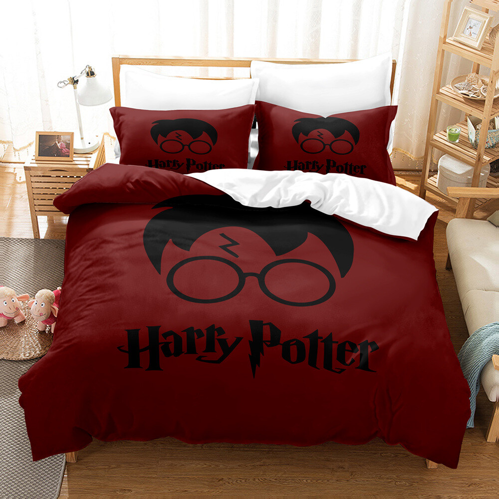 3D Harry Potter Hogwarts School Gryffindor Slytherin Duvet Cover