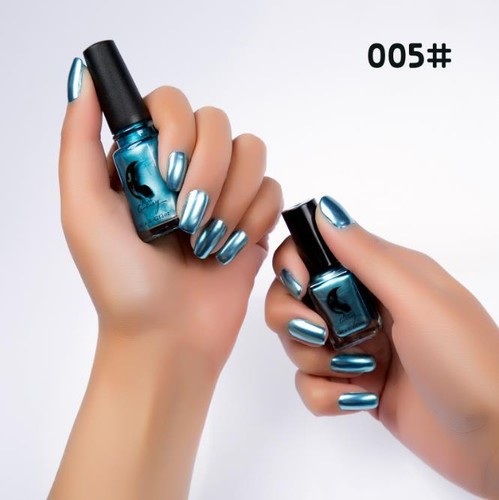 Metallic Nail Polish Magic Mirror Effect Chrome Nail Art Polish Varnish - Picture 9 of 15