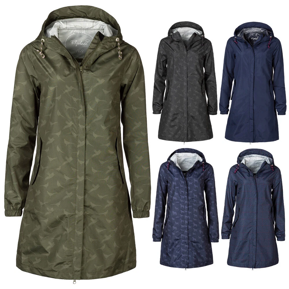 Ladies 3 4 Length Waterproof Jacket Women s Lightweight Long Rain Coat 5 Colours