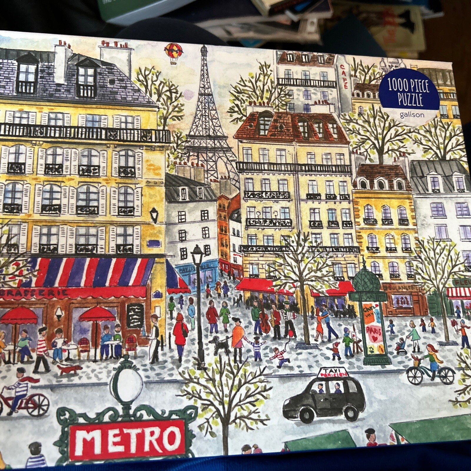 Michael Storrings Paris Metro 1000 Piece Puzzle by Galison COMPLETE