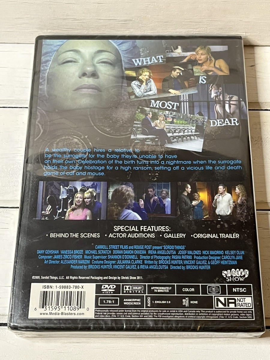 Sordid Things (DVD, 2011, WS, Region Andrew Bloomenthal