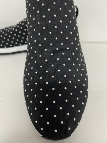 Jimmy Choo Norway Embellished Stretch-Knit Slip-On Sock Sneakers 38 - Picture 3 of 7