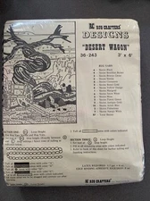 1978 Vintage Rug Crafters Designs NEW 36 243 Desert Wagon NEW